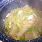 生姜であったまろ♬白菜と大根のごま入りお味噌汁